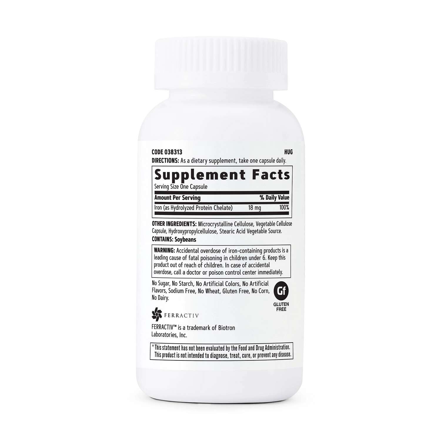 Gentlesorb Iron&trade; 18 mg - 90 Capsules (90 Servings)